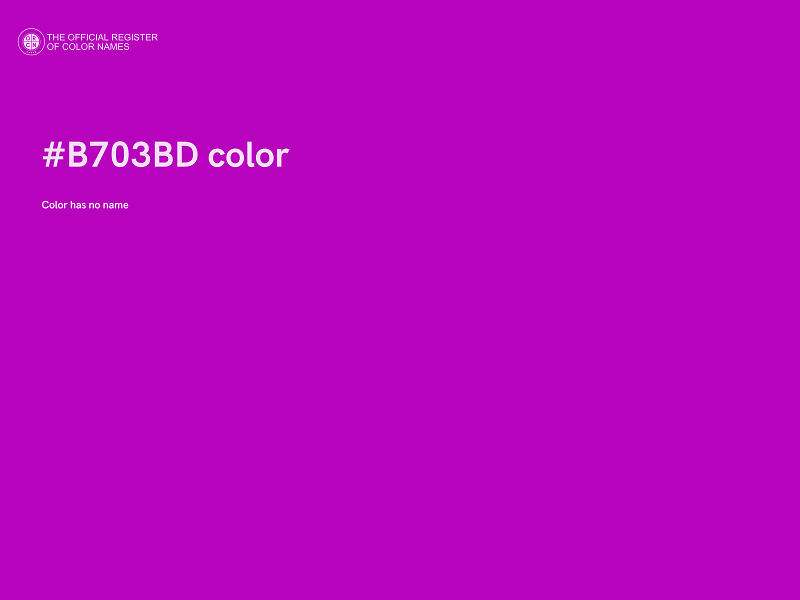 #B703BD color image