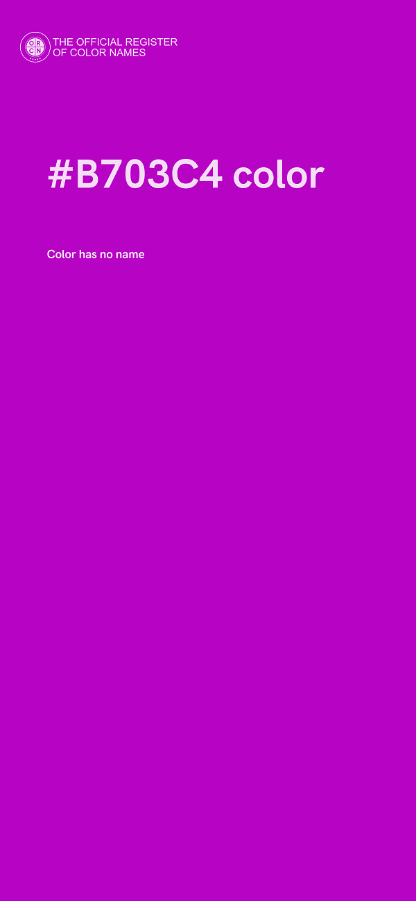 #B703C4 color image