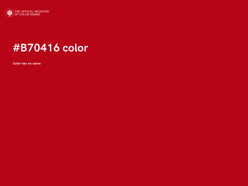 #B70416 color image
