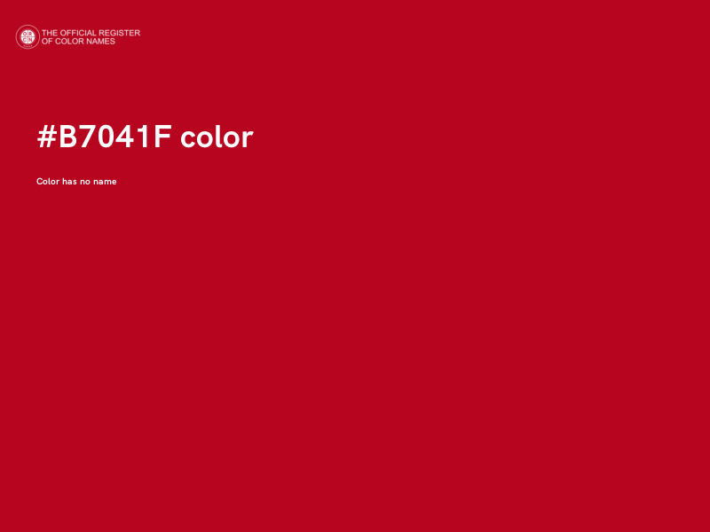 #B7041F color image