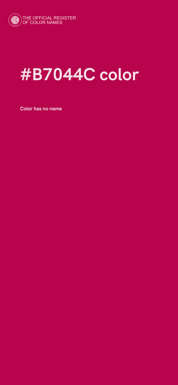#B7044C color image