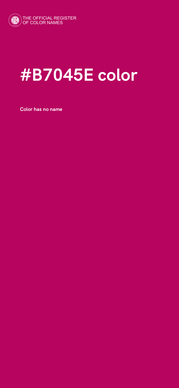 #B7045E color image