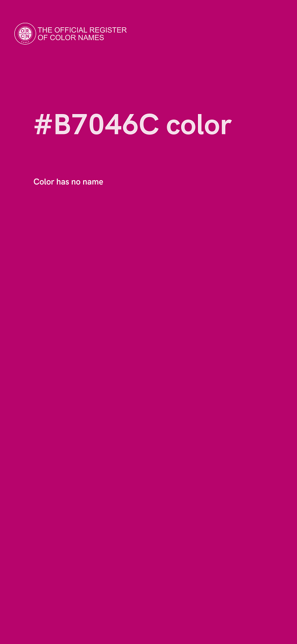 #B7046C color image