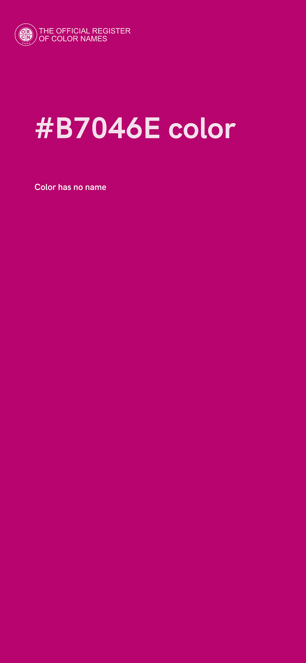 #B7046E color image
