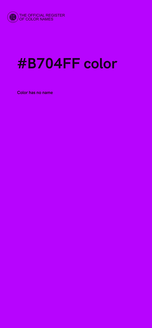 #B704FF color image