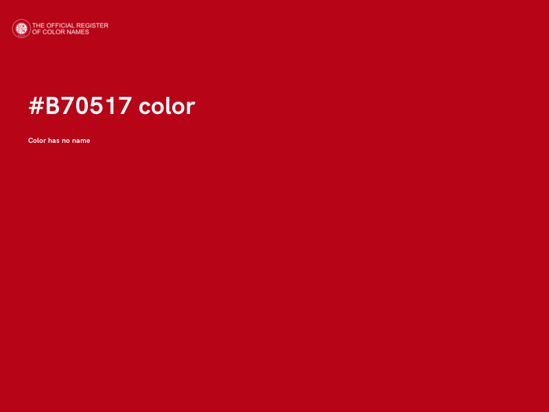 #B70517 color image