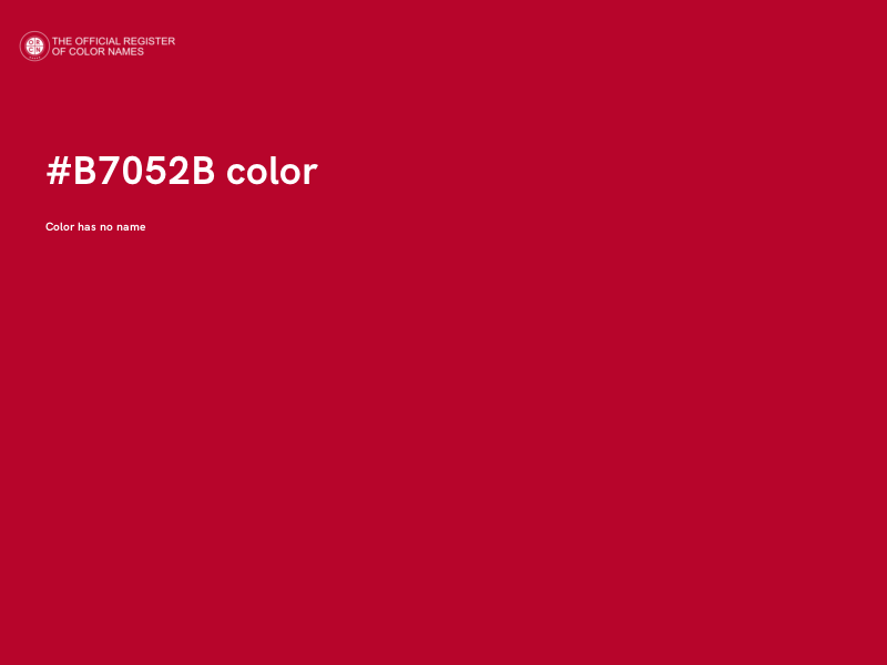 #B7052B color image