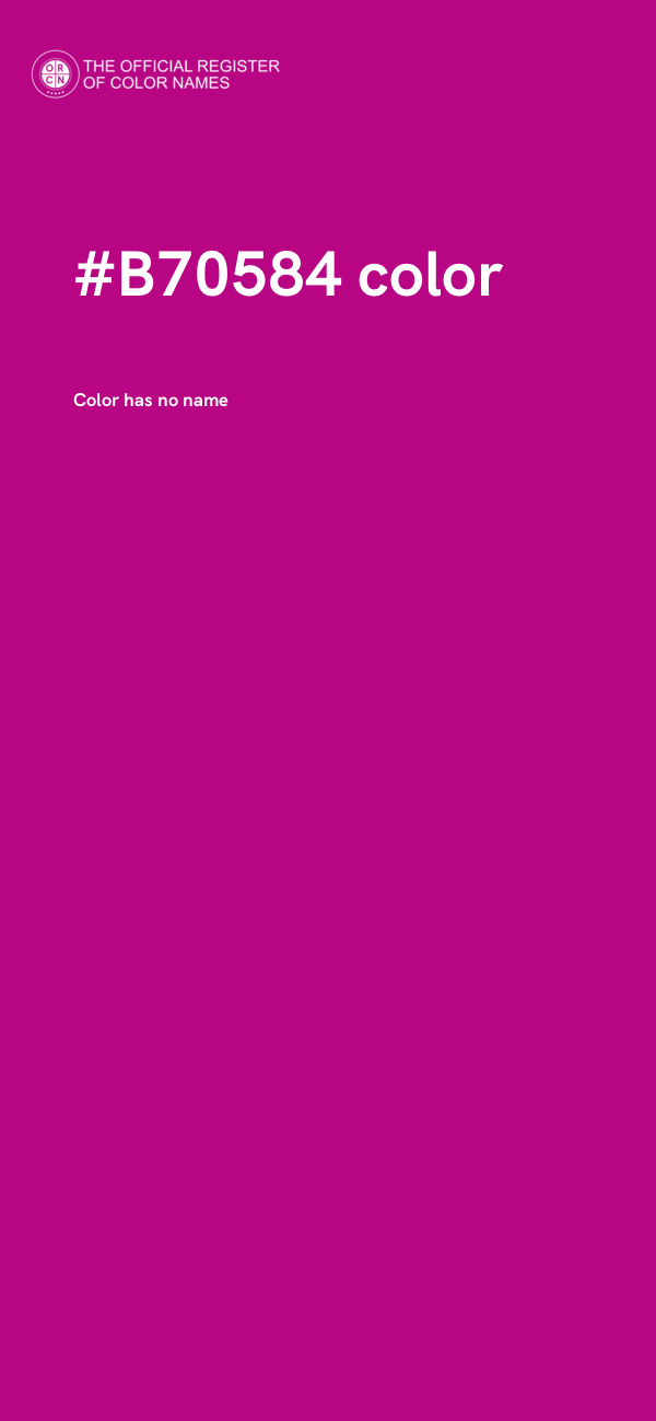 #B70584 color image