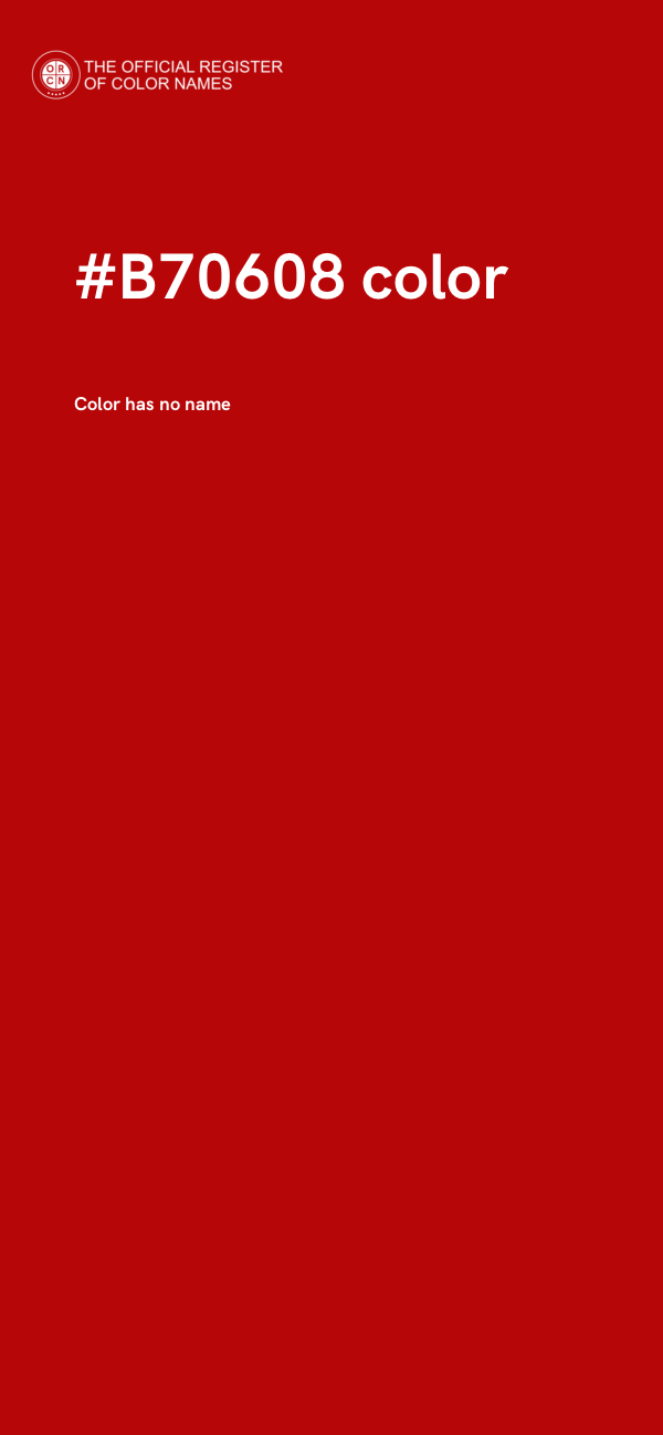 #B70608 color image