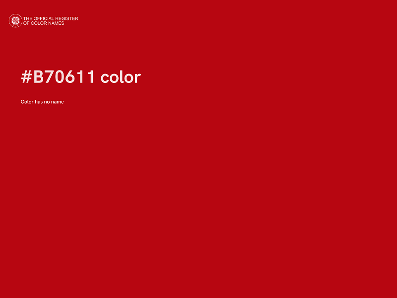 #B70611 color image