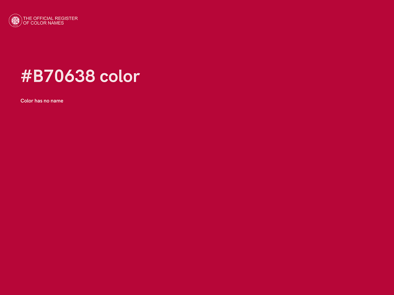 #B70638 color image