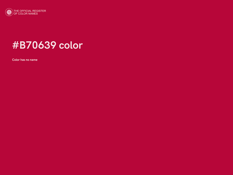 #B70639 color image