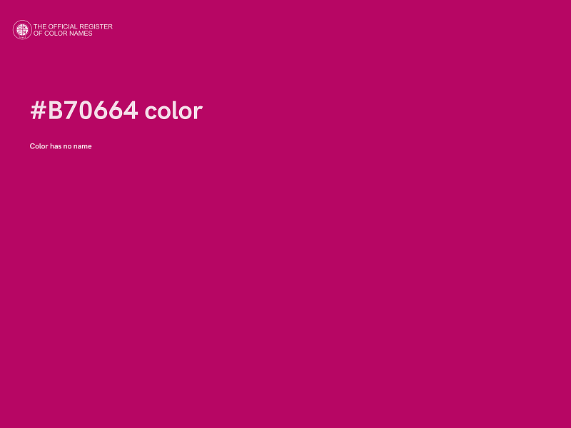 #B70664 color image