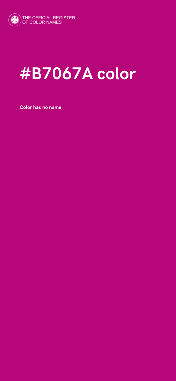 #B7067A color image