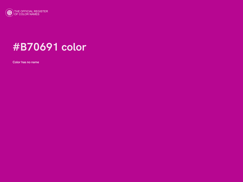 #B70691 color image