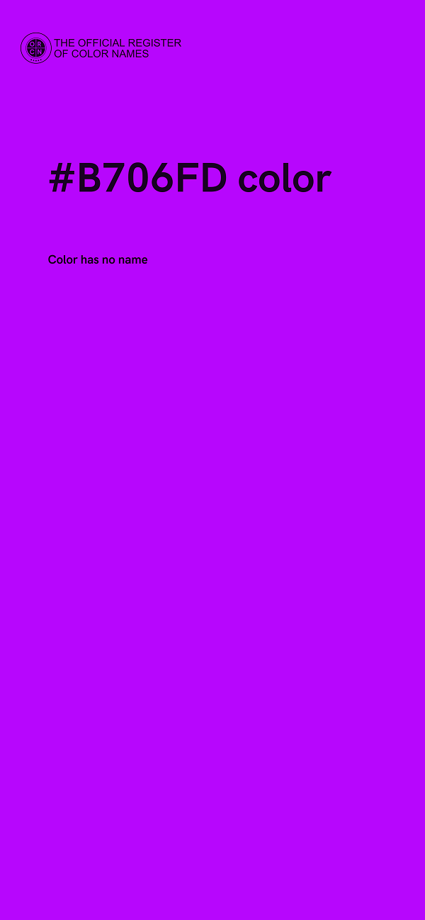 #B706FD color image