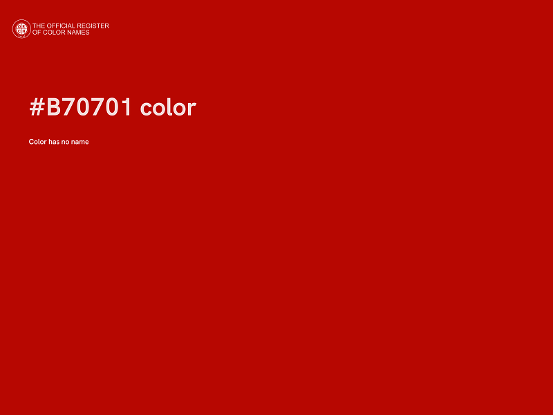 #B70701 color image
