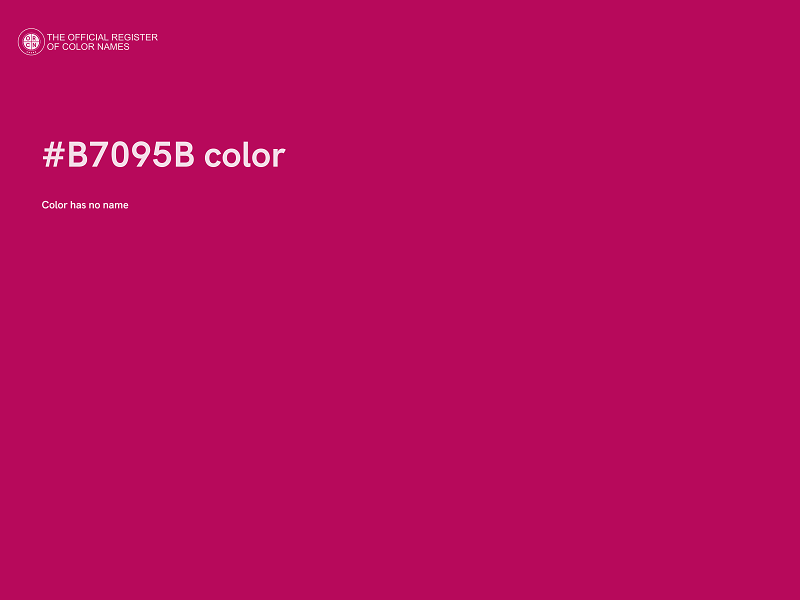 #B7095B color image