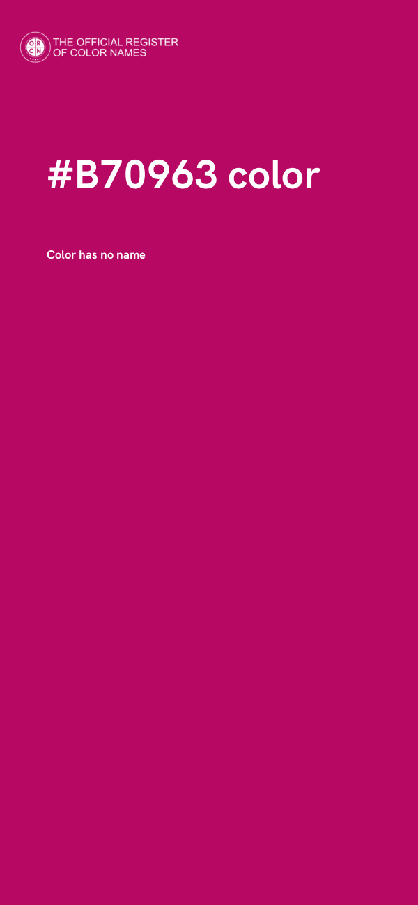 #B70963 color image