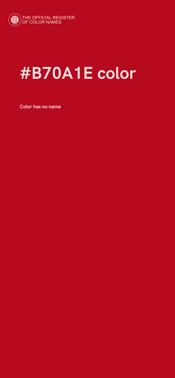 #B70A1E color image