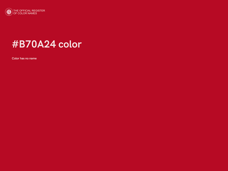 #B70A24 color image