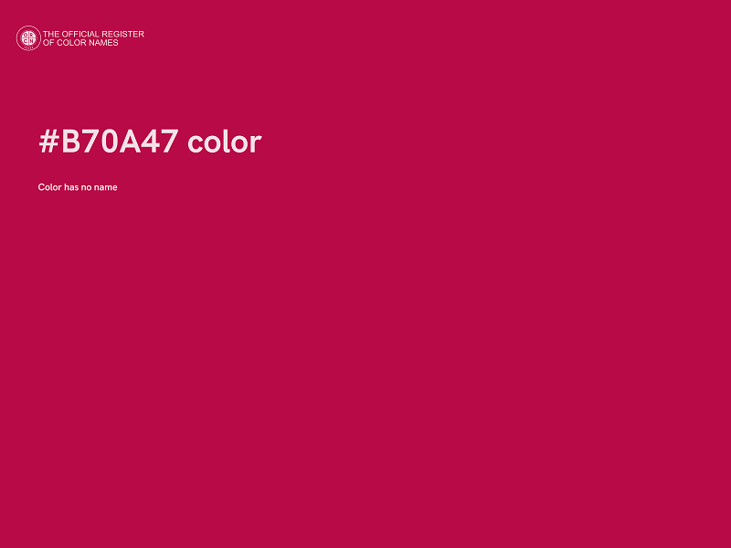 #B70A47 color image