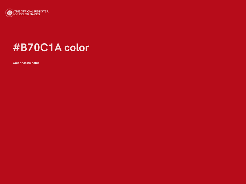 #B70C1A color image