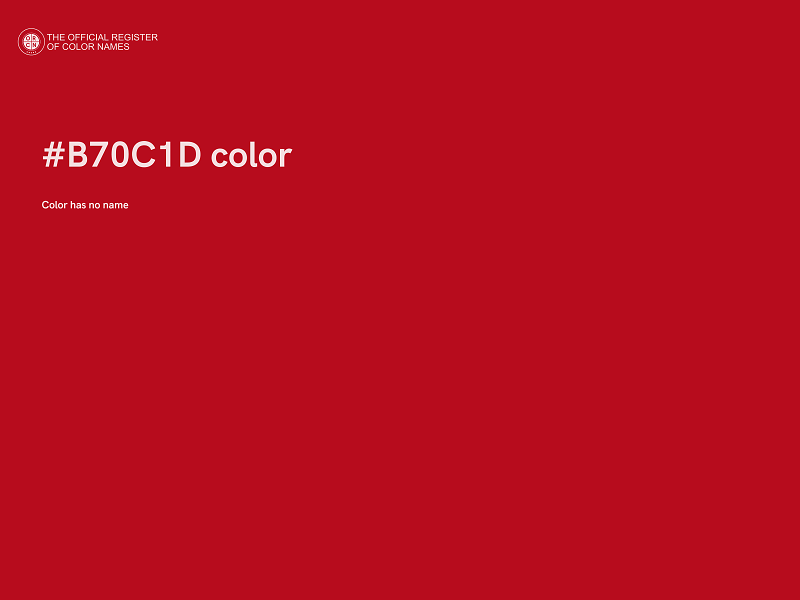 #B70C1D color image