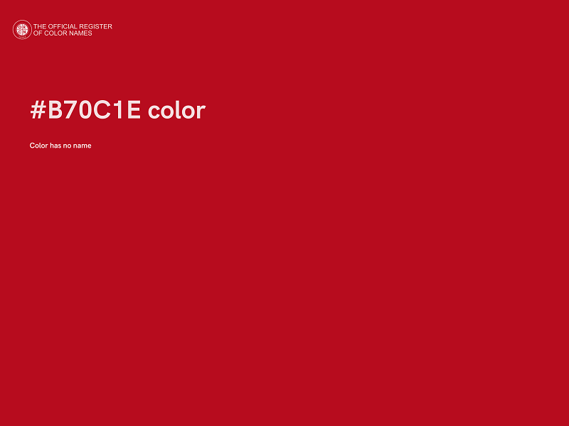 #B70C1E color image