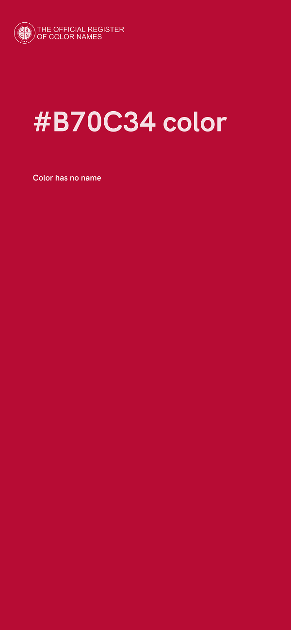 #B70C34 color image