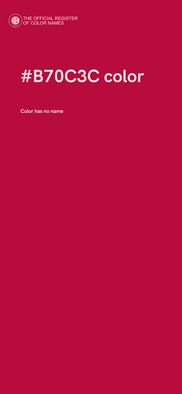 #B70C3C color image