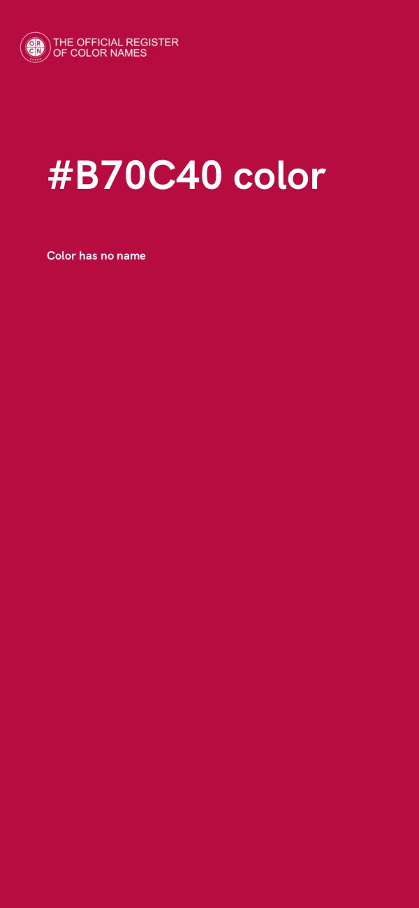 #B70C40 color image