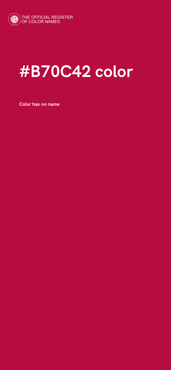 #B70C42 color image