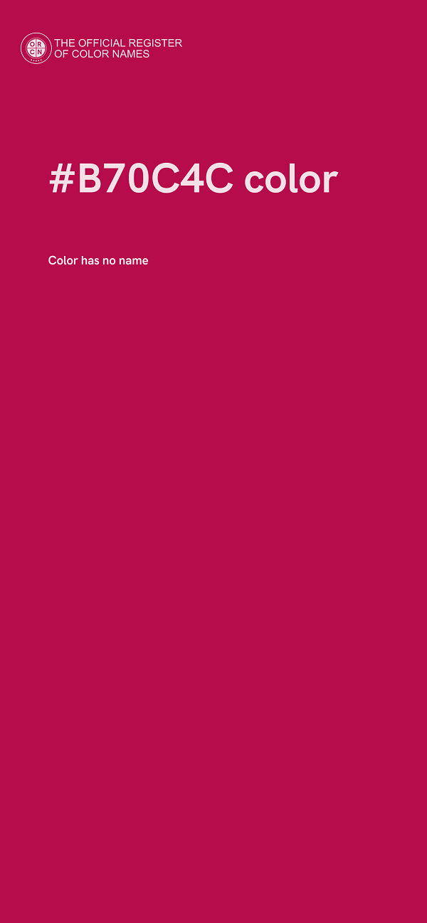 #B70C4C color image