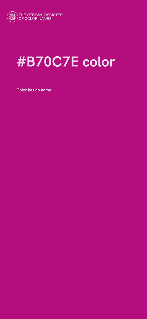 #B70C7E color image
