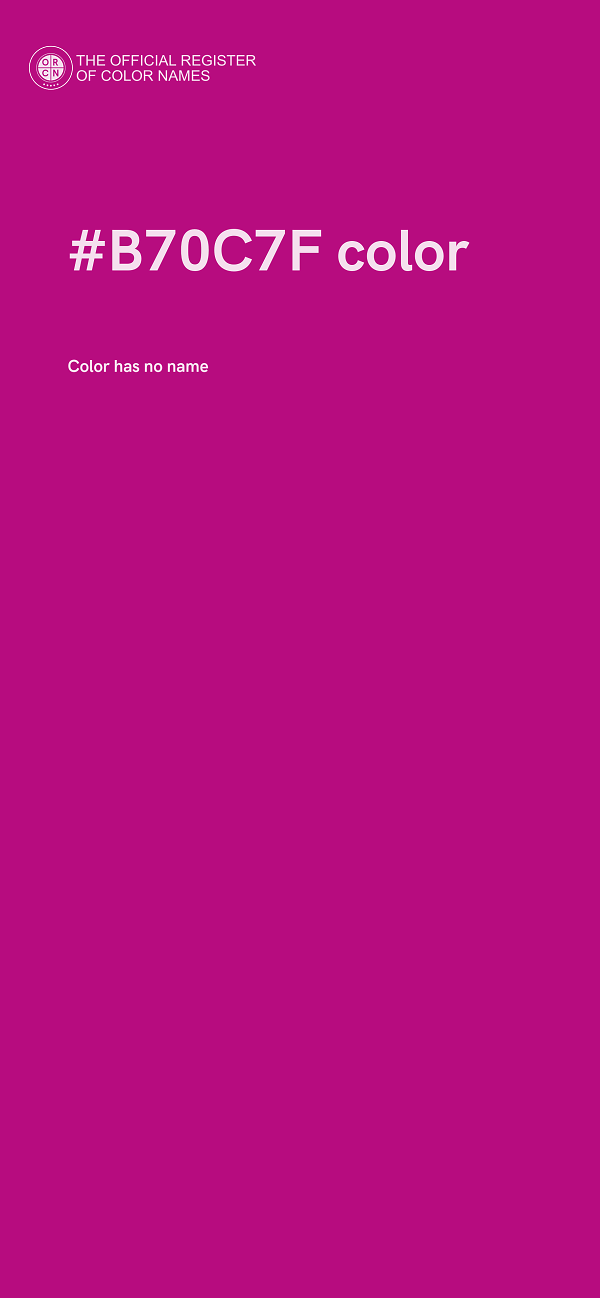 #B70C7F color image