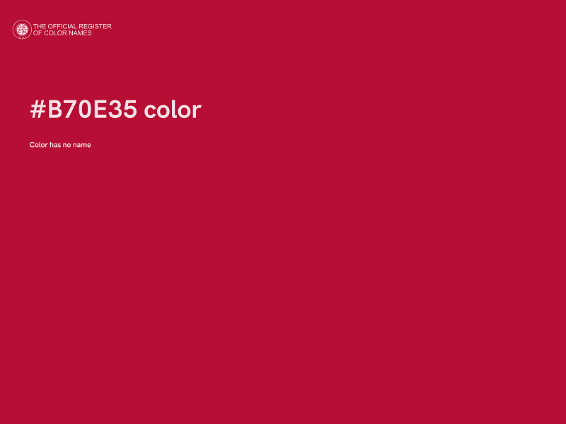 #B70E35 color image