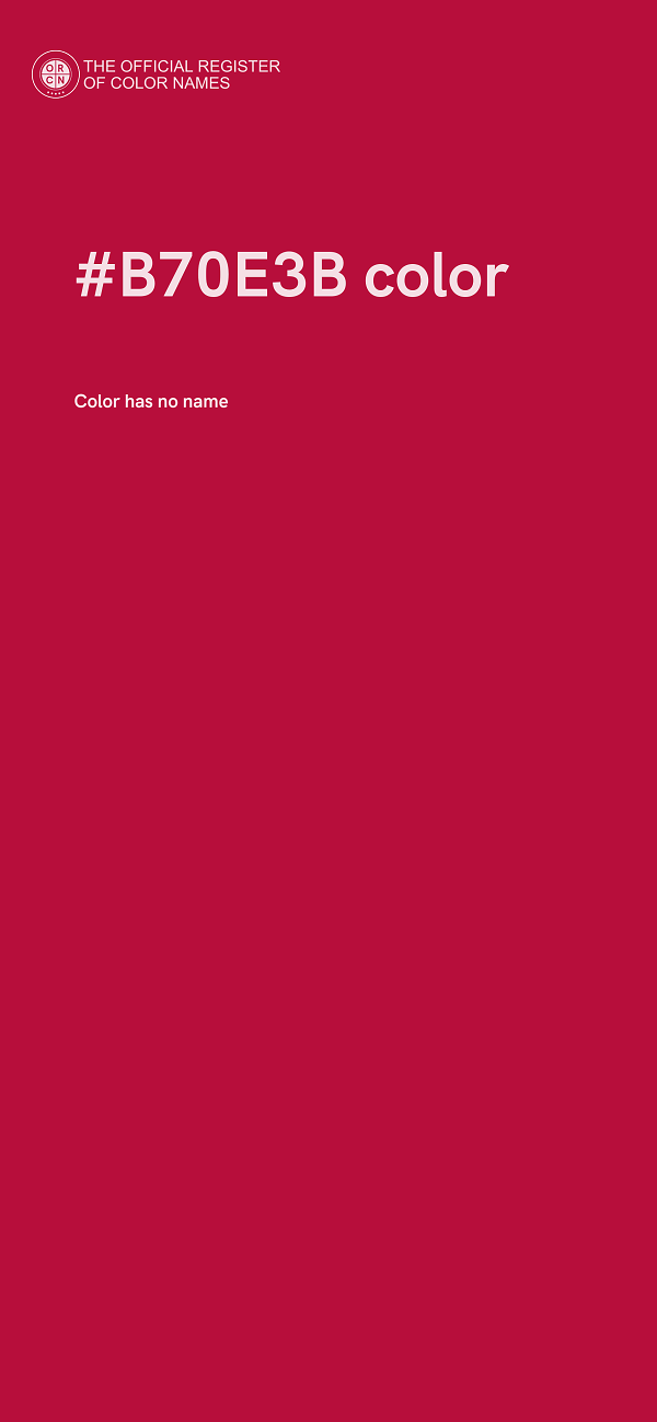 #B70E3B color image