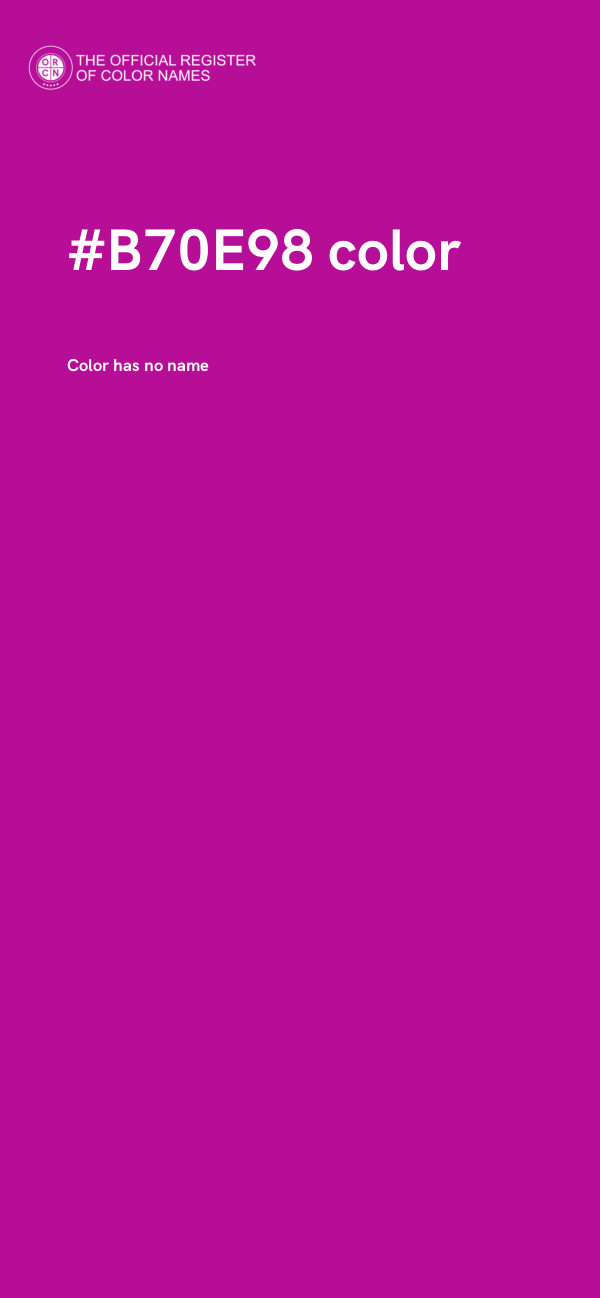 #B70E98 color image
