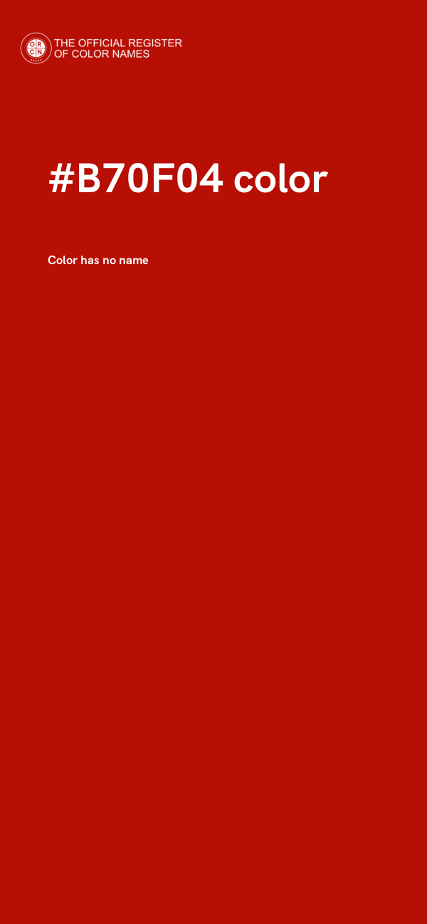 #B70F04 color image