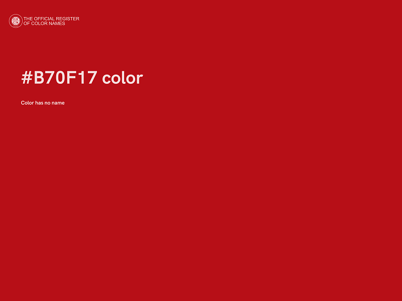 #B70F17 color image