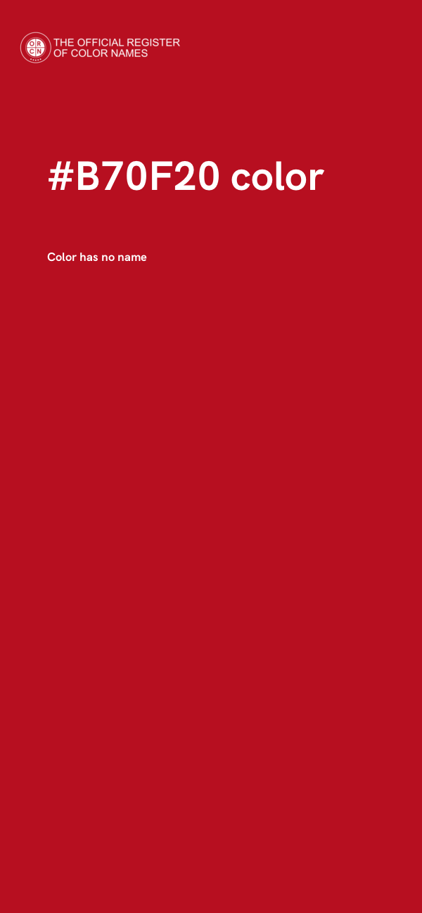 #B70F20 color image