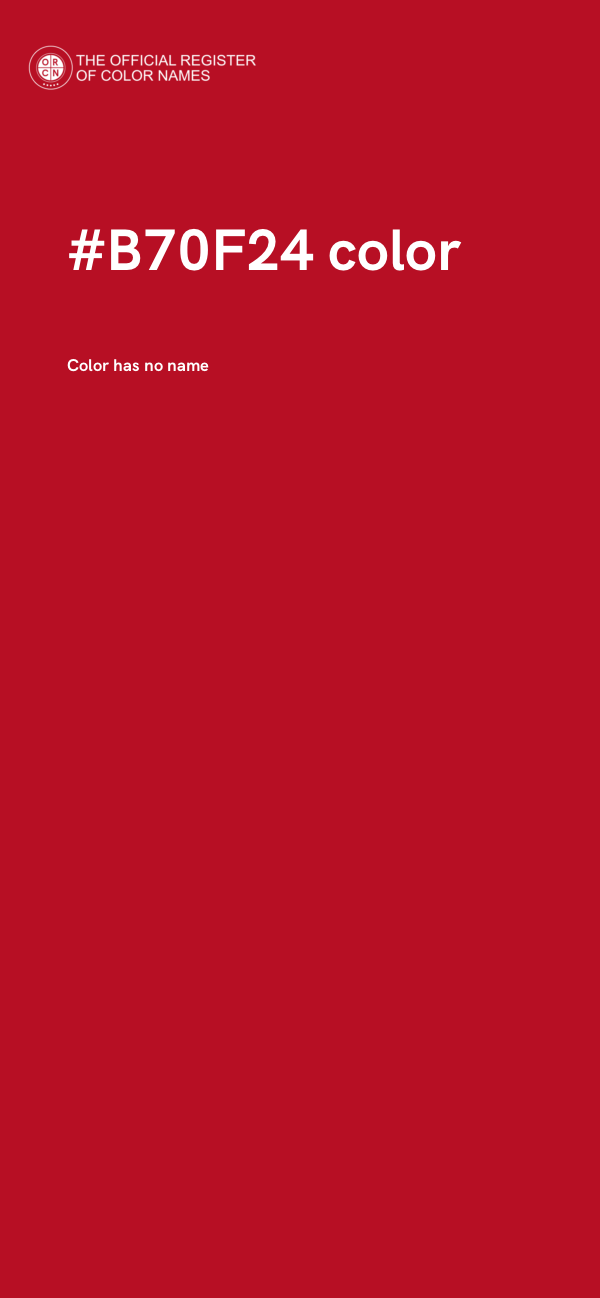 #B70F24 color image