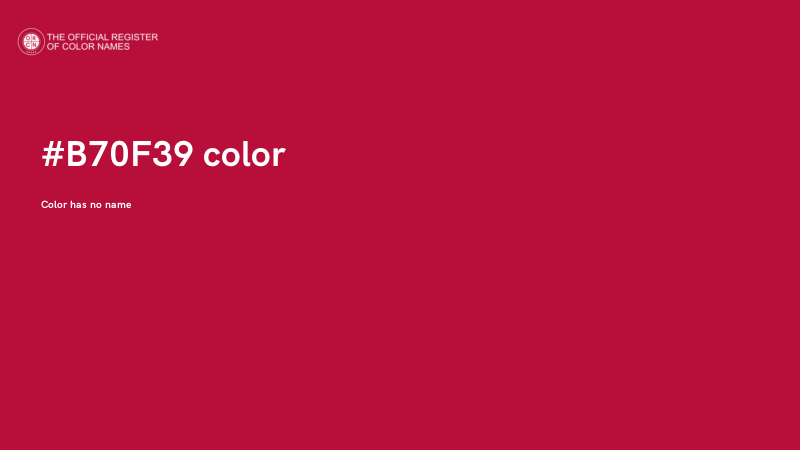 #B70F39 color image
