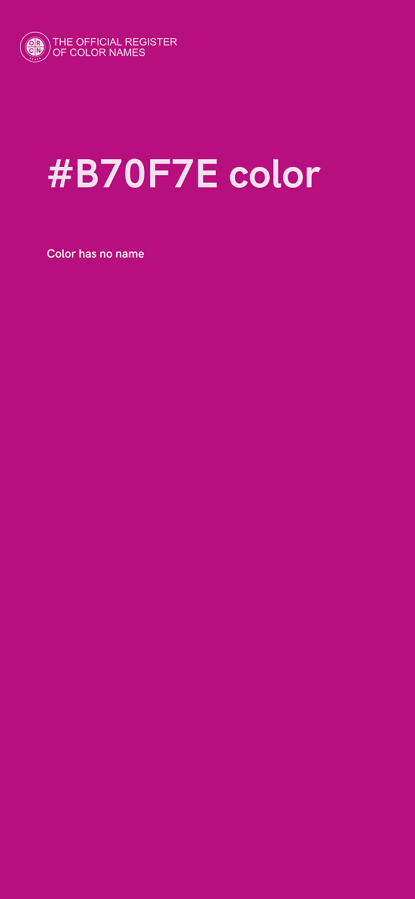 #B70F7E color image