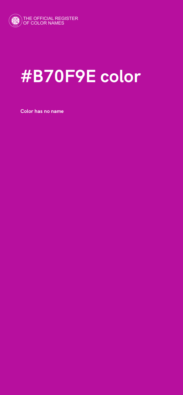 #B70F9E color image
