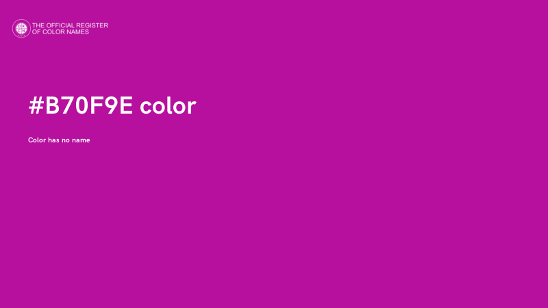 #B70F9E color image