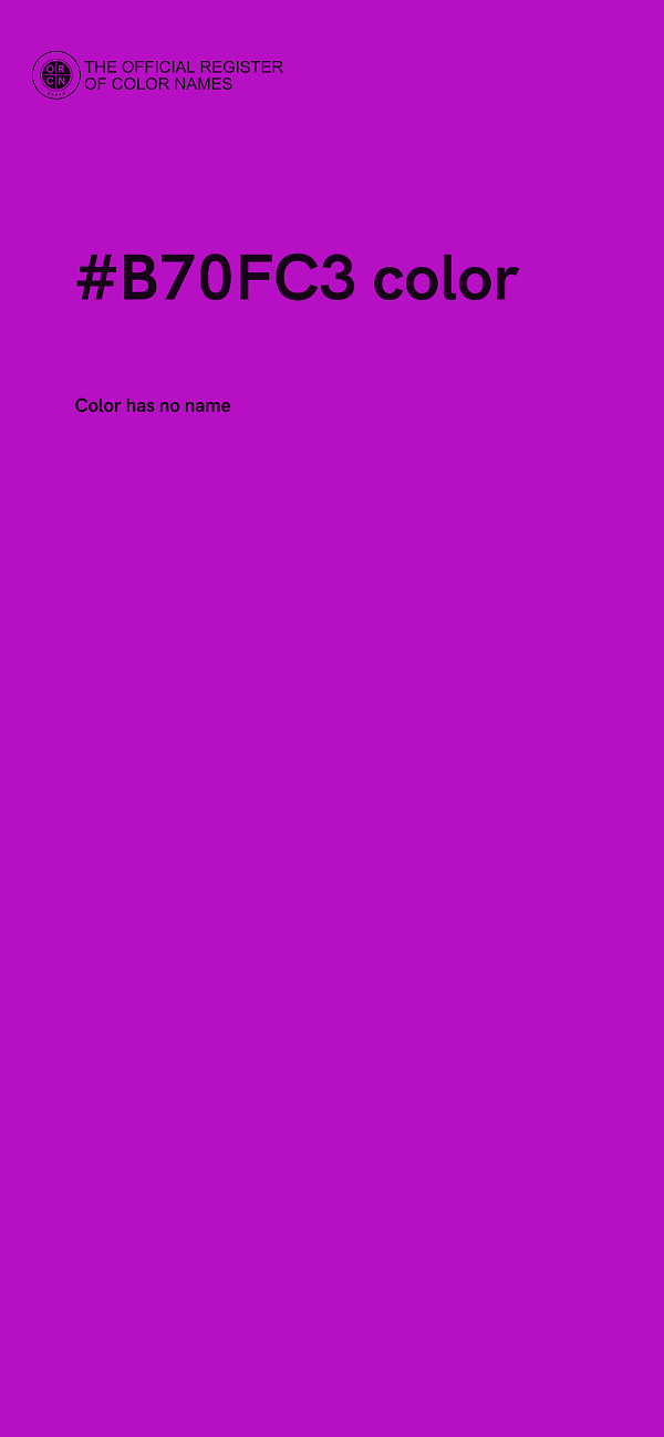 #B70FC3 color image