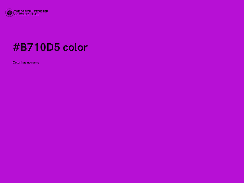 #B710D5 color image