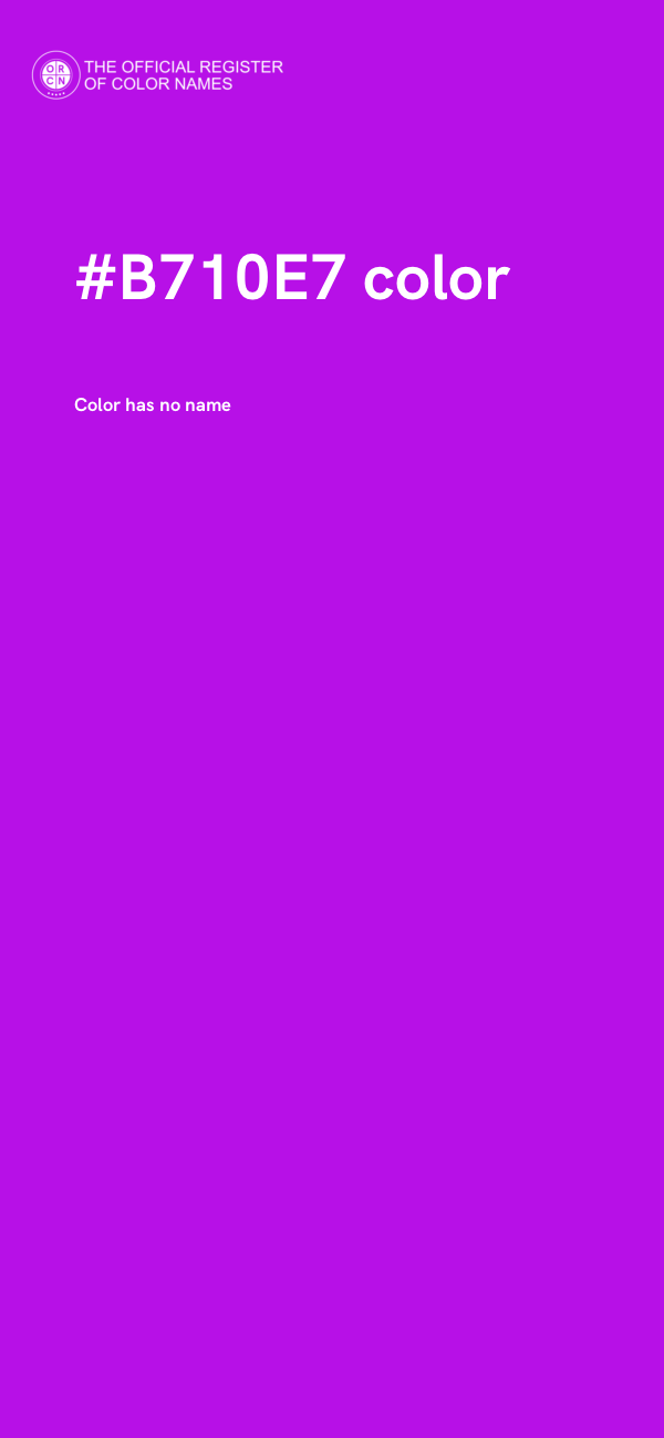 #B710E7 color image